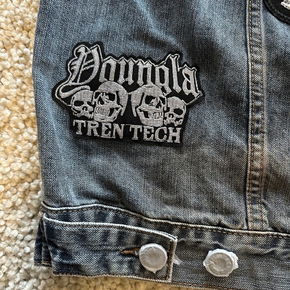 Men's YoungLA 5192 - Cars & Curls - Denim Vest, XL, NWT, BlueWash - Picture 6 of 10